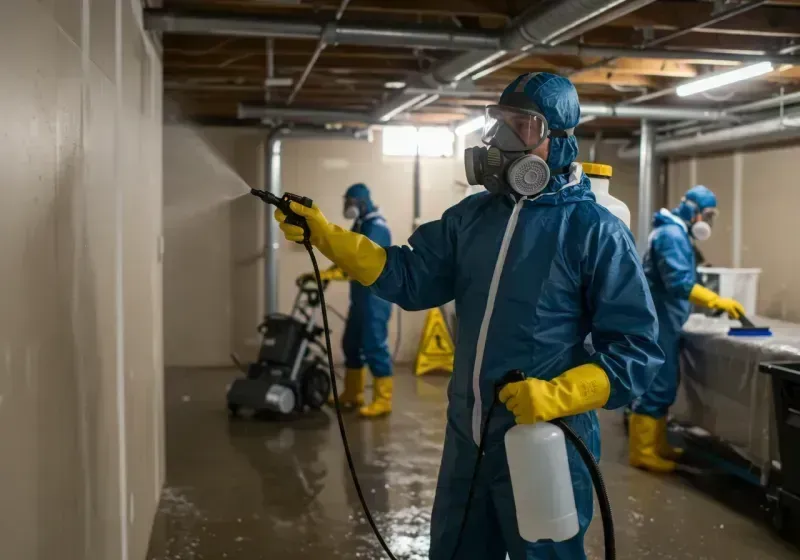 Basement Sanitization and Antimicrobial Treatment process in Lewisburg, PA